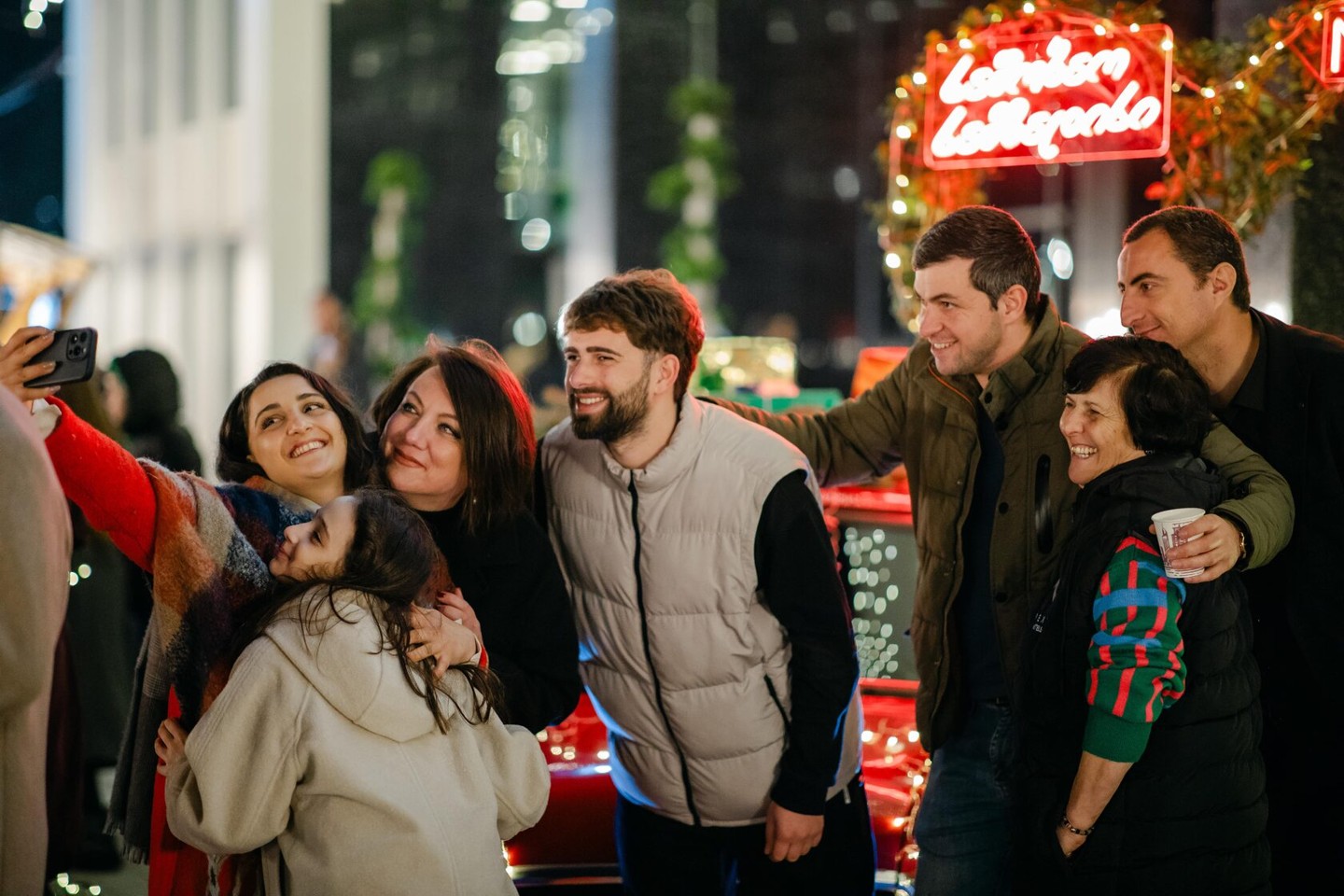Guests together at the NEXT White Christmas gathering